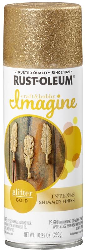 Rust-Oleum 10.25oz Imagine Glitter Spray Paint Gold