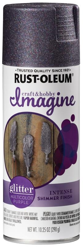 Zwijgend kolonie Onrechtvaardig RUST-OLEUM Imagine Craft & Hobby 354071 Spray Paint, Glitter,  Multi-Color/Purple, 10.25 oz, Can | B & R Industrial Supply