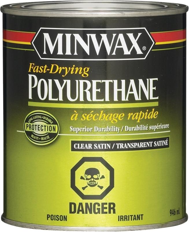 Minwax Clear Gloss Fast-Drying Polyurethane 0.5 pt.