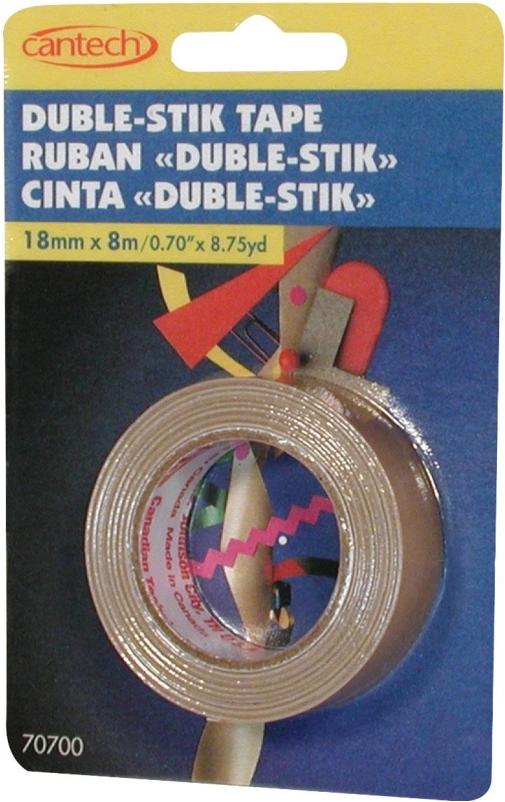 Cantech 70700188-XCP36 707-00 Double-Stick Tape, 8-3/4 yd L