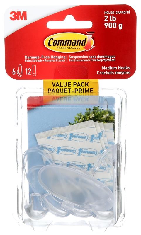 Command HOOK CLEAR MEDIUM VALUE PACK