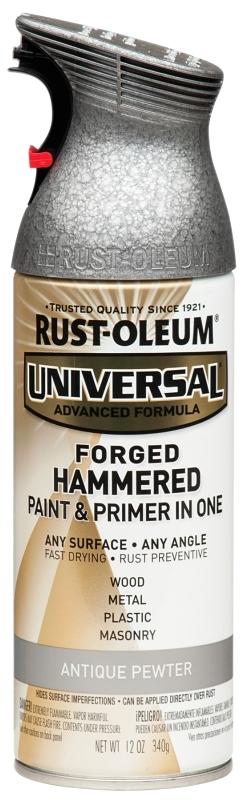 Rust-Oleum 12 oz Stops Rust Hammered Spray Paint - Silver