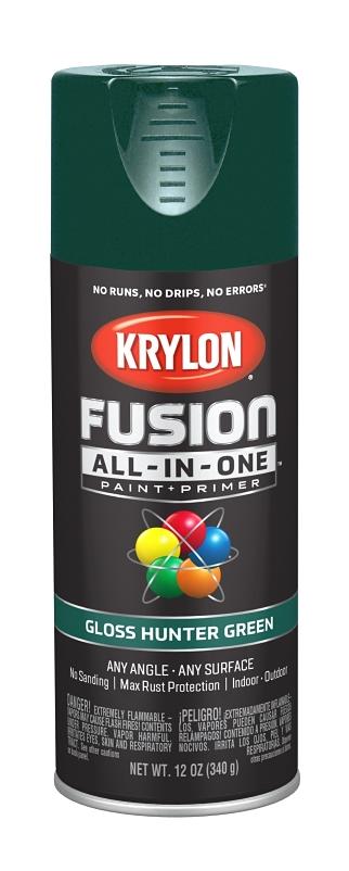 Krylon Fusion All-In-One Gloss Spray Paint & Primer, Hunter Green