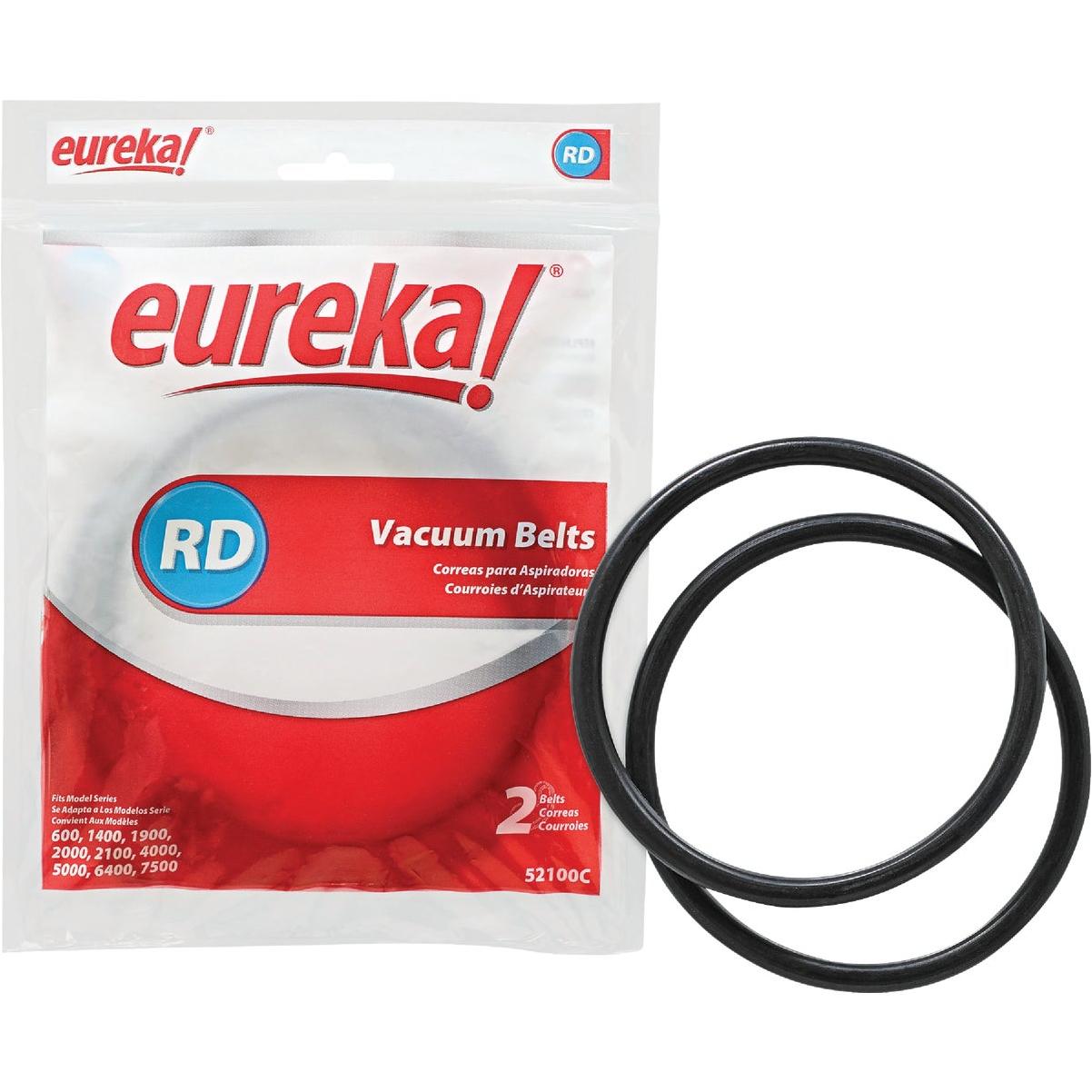 Eureka Type RD 600, 1400, 1900, 2000, 2100, 4000 and 5000 Vacuum Cleaner Belt (2-Pack)