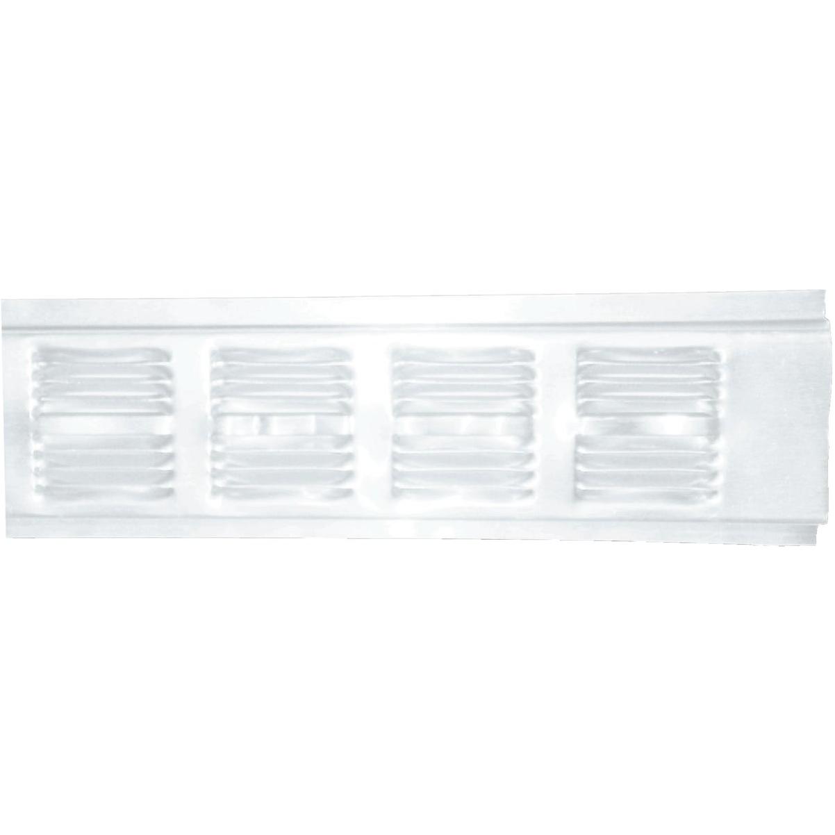 AirVent White Continuous Aluminum Soffit and Under Eave Vent - Retrofit