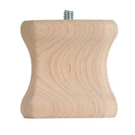 Waddell 2-5/8 In. Old English Hardwood Bun Foot