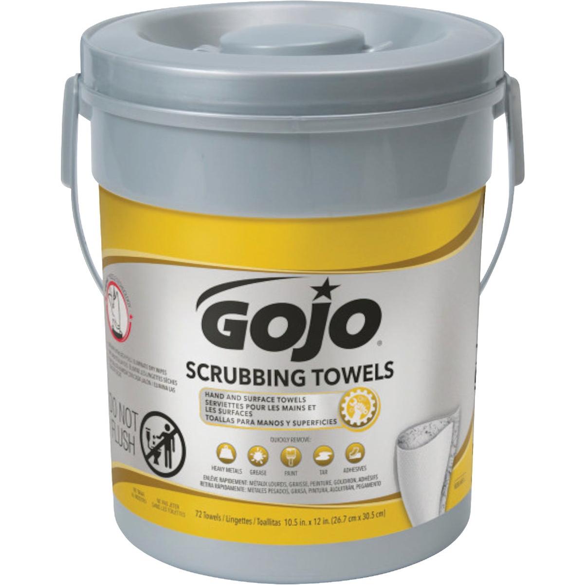 GOJO Heavy Duty Hand and Surface Scrubbing Towels, Fresh Citrus (72 Ct.)