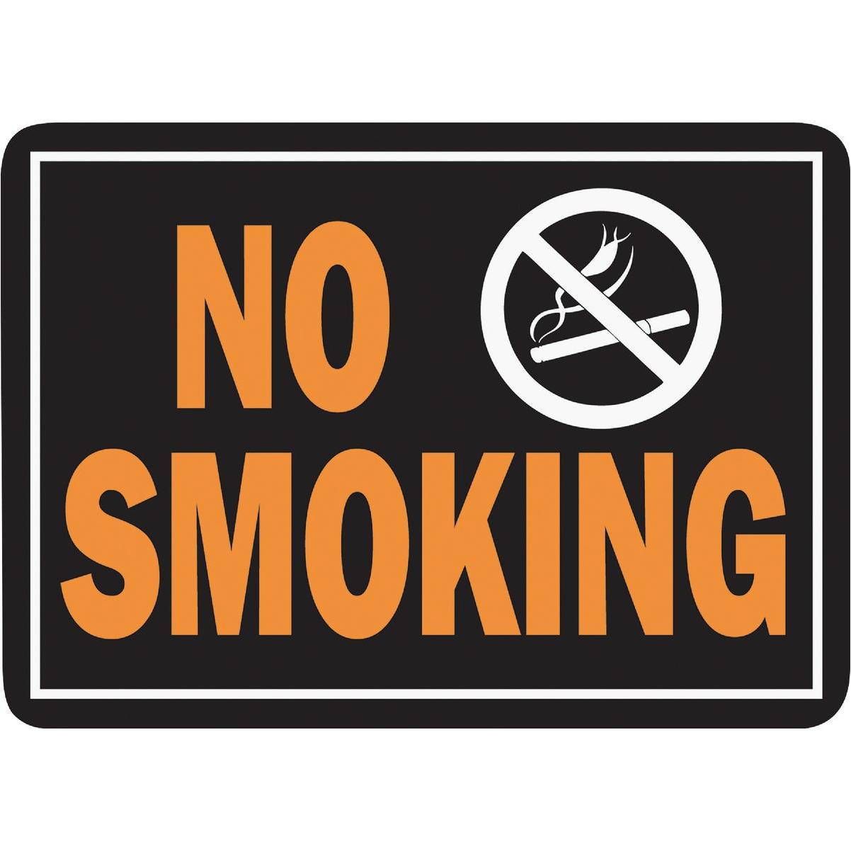 Hy-Ko 10x14 Day-Glo Aluminum Sign, No Smoking