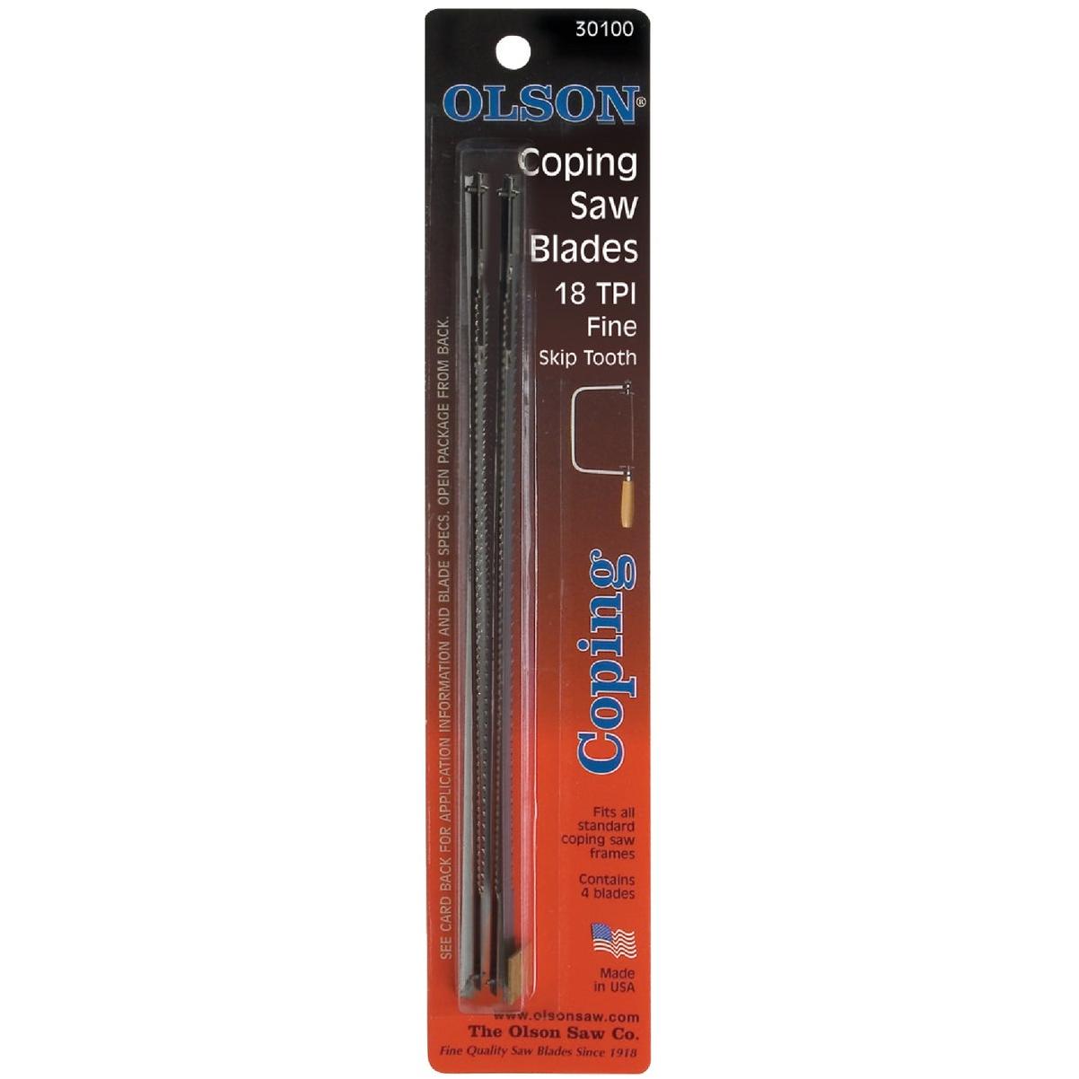 Olson 6-1/2 In. 16 TPI Skip Tooth Coping Saw Blade (4-Pack)