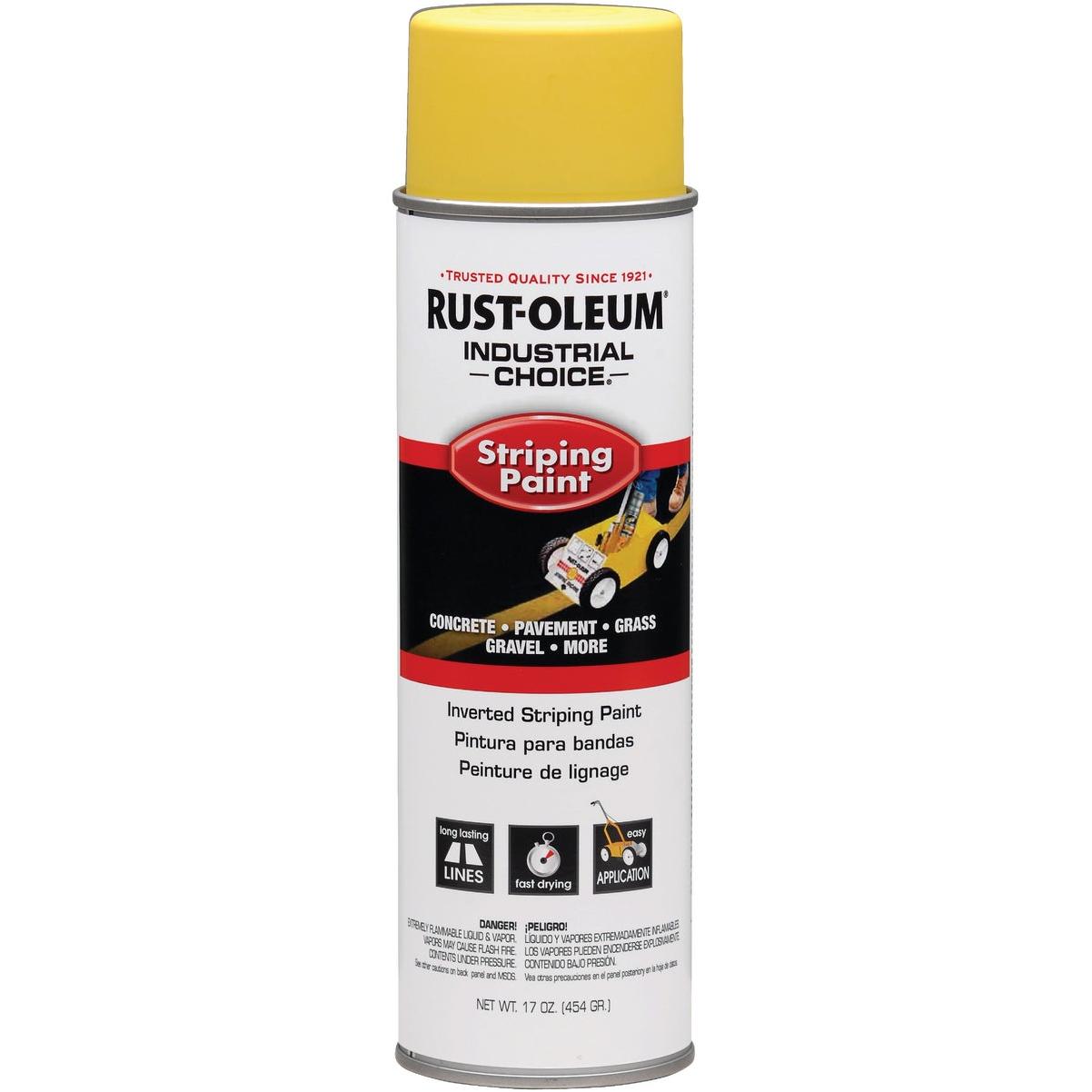 Rust-Oleum Industrial Choice Yellow 17 Oz. Striping Paint 