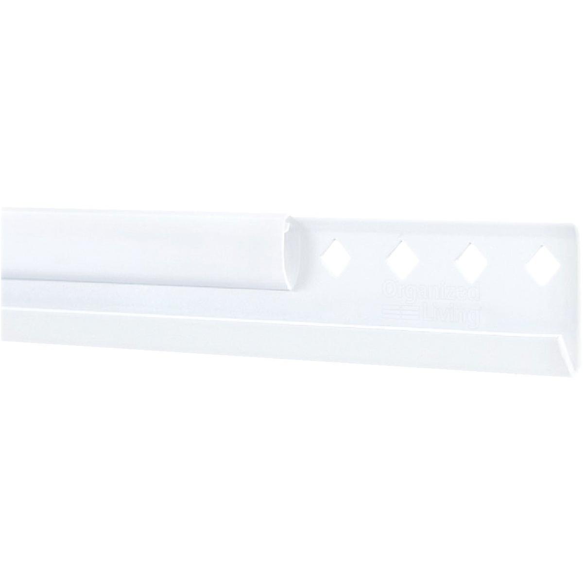 FreedomRail 60 In. White Horizontal Hanging Rail with Cover