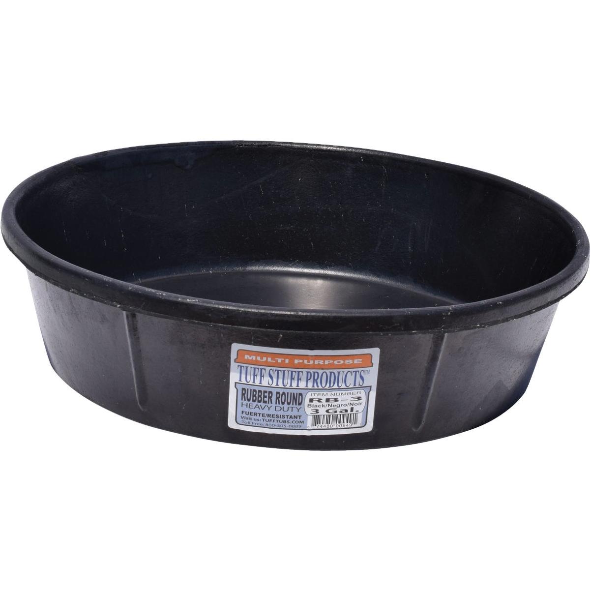 Tuff Stuff 3 Gal. Rubber Feed Pan