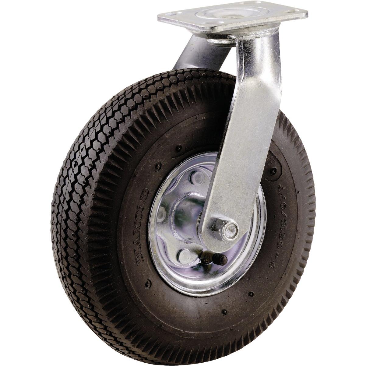 Shepherd Hardware 8 In. Pneumatic Heavy-Duty Swivel Plate Caster