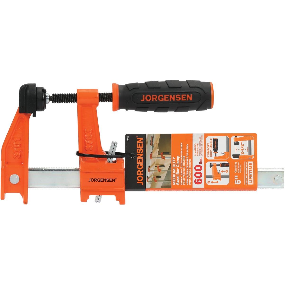 Jorgensen 6 In. Medium-Duty Steel Bar Clamp