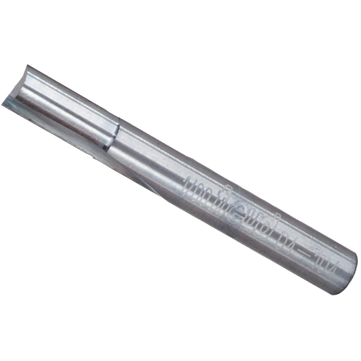 Freud 1/4 In. x 1/2  In. Double Flute Straight Router Bit