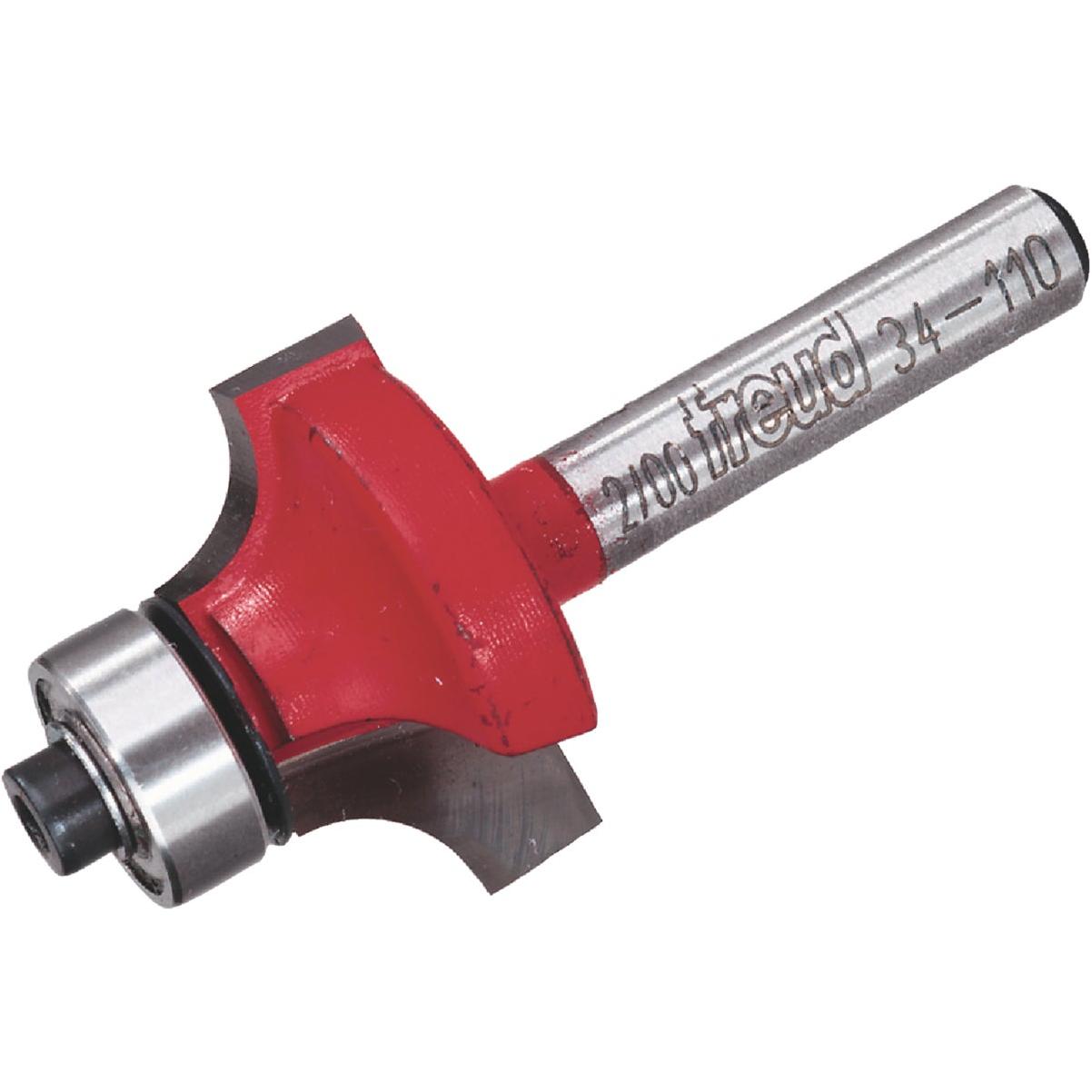 Freud 1/4 In. x 1/2 In. Quadra-Cut Rounding Over Bit with 1/4 In. Shank