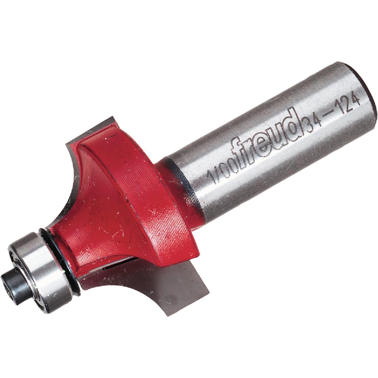 Freud 3/8 In. x 5/8 In. Quadra-Cut Rounding Over Bit with 1/2 In. Shank