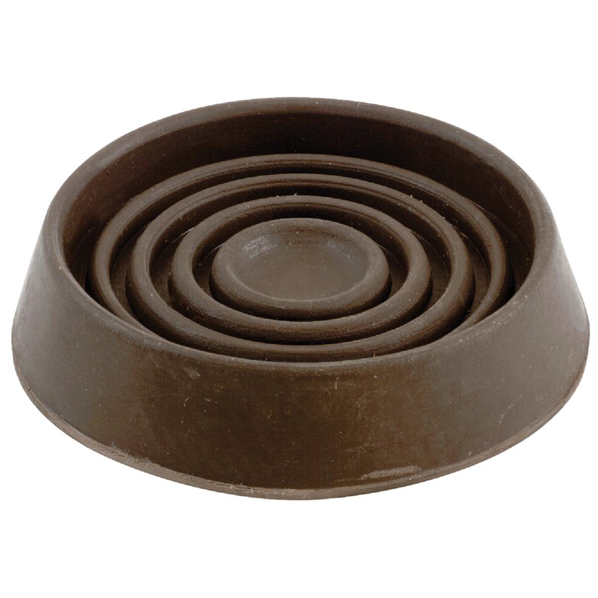 Do it 1-3/4 In. Inner Diameter Round Brown Furniture Leg Cup (4-Pack)