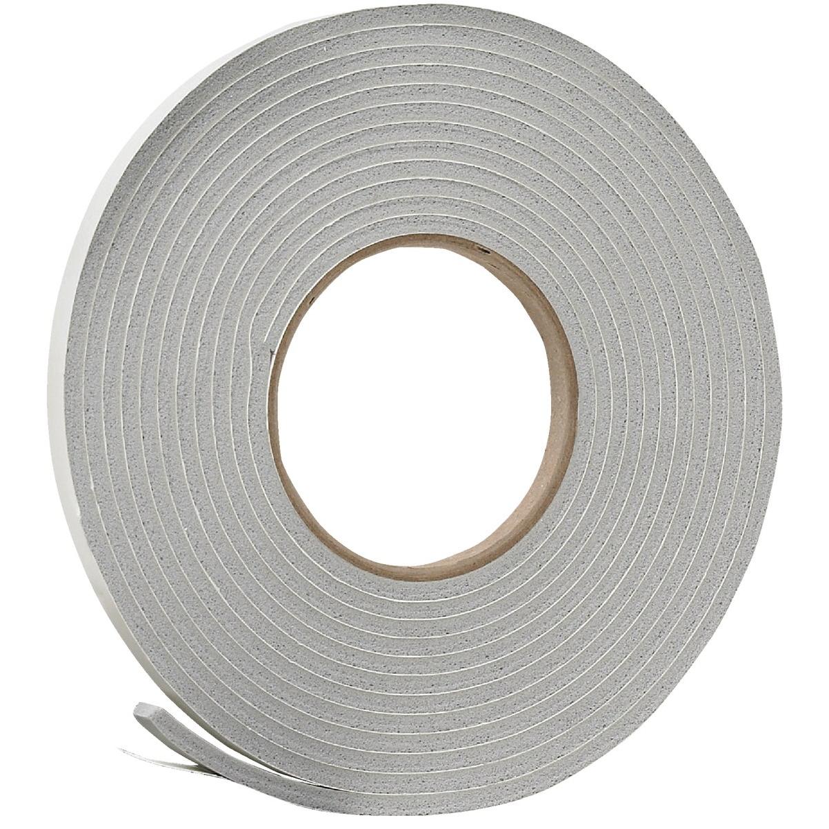 Do it 3/8 In. W x 3/16 In. T x 17 Ft. L Gray Vinyl Foam Weatherstrip Tape