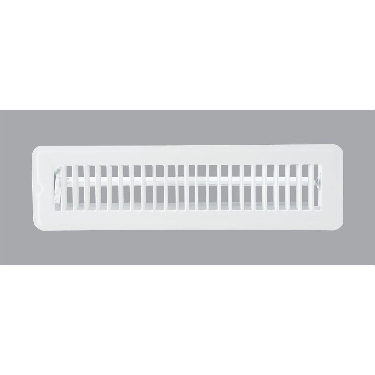 Home Impressions 2-1/4 In. x 12 In. White Steel Floor Register
