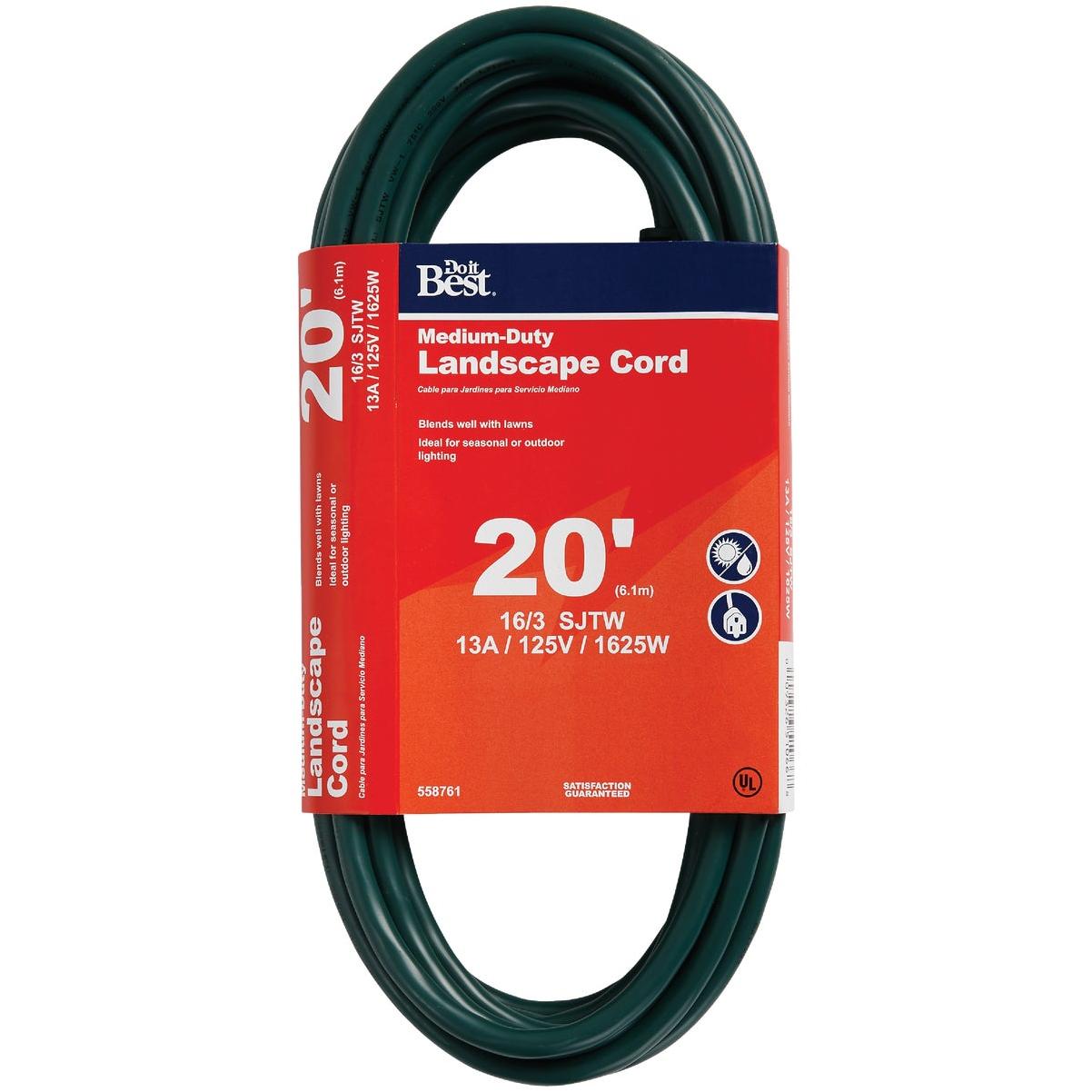 Master Electrician 20 Ft. 16/3 Landscape Extension Cord