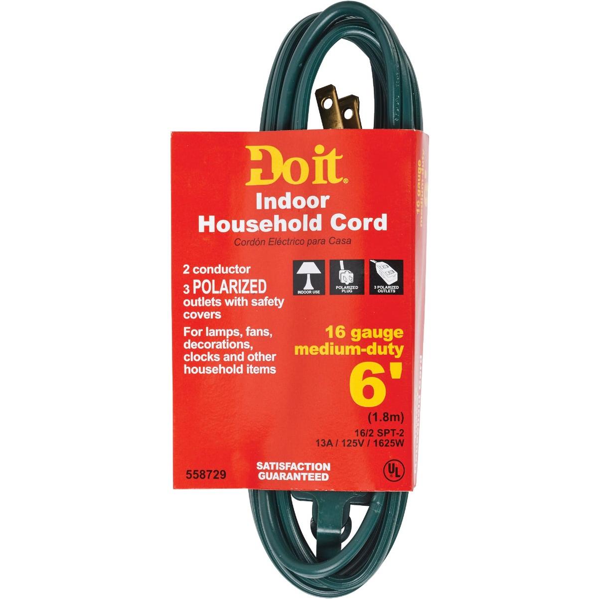 Master Electrician 6 Ft. 16/2 Green Cube Tap Extension Cord