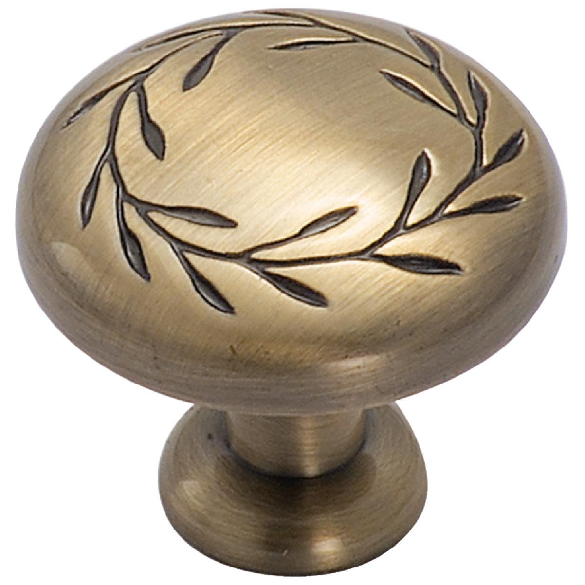 Amerock Nature's Splendor Round Elegant Brass Cabinet Knob