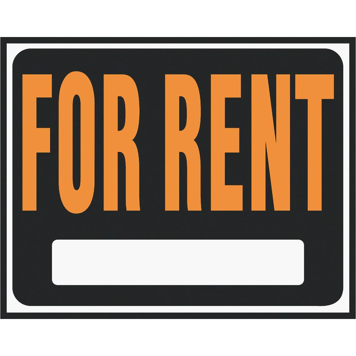 Hy-Ko 15x19 Heavy Gauge Plastic Sign, For Rent