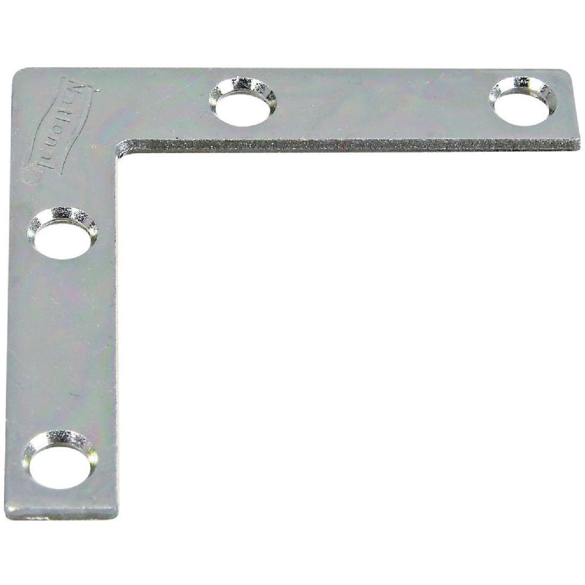 National Hardware 2 In. x 3/8 In. Zinc Flat Corner Iron (4-Count)
