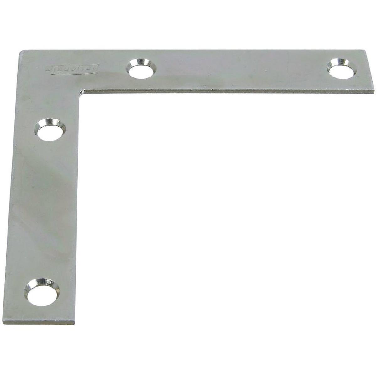 National Hardware 3-1/2 In. x 5/8 In. Zinc Flat Corner Iron (4-Count)