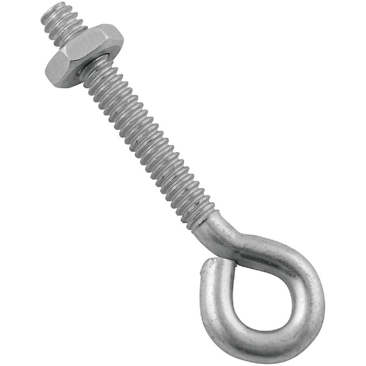 National Hardware 3/16 In. x 2 In. Zinc Eye Bolt with Hex Nut