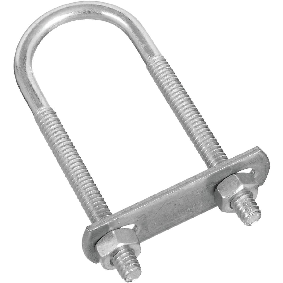 National Hardware 1/4 In. x 1-1/8 In. x 3-1/2 In. Zinc Round U Bolt