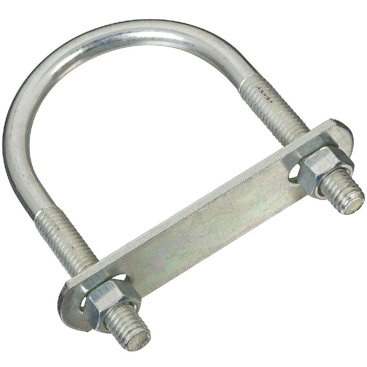 National Hardware 3/8 In. x 2.45 In. x 4 In. Zinc Round U Bolt