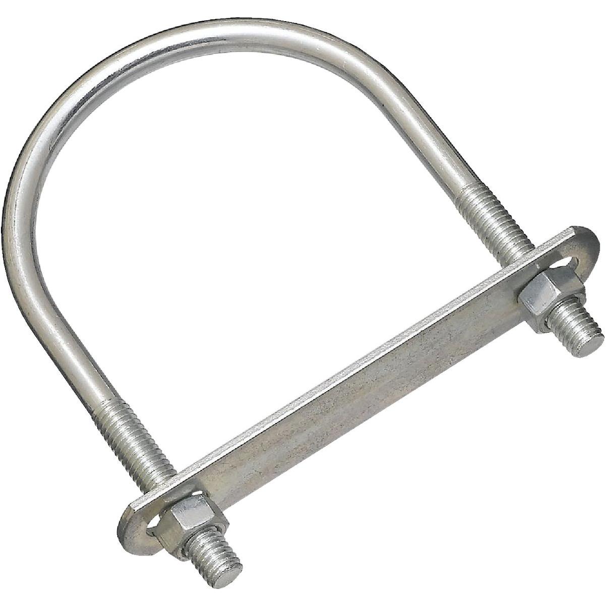 National Hardware 3/8 In. x 3-1/2 In. x 5-1/4 In. Zinc Round U Bolt