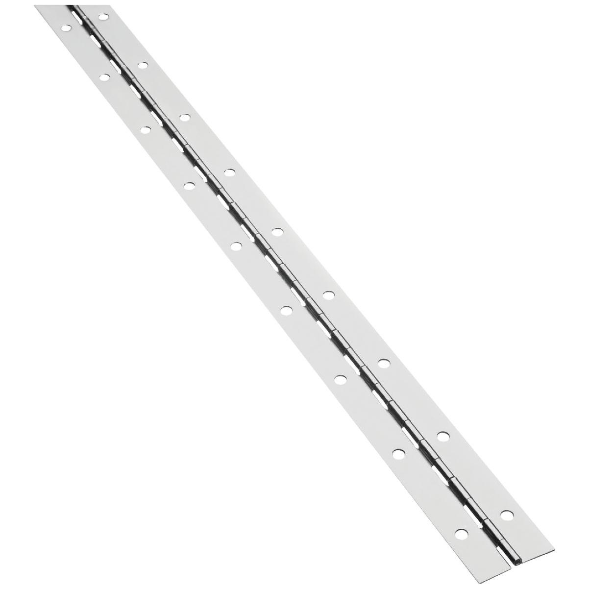 National Hardware Steel 1-1/2 In. x 48 In. Nickel Continuous Hinge