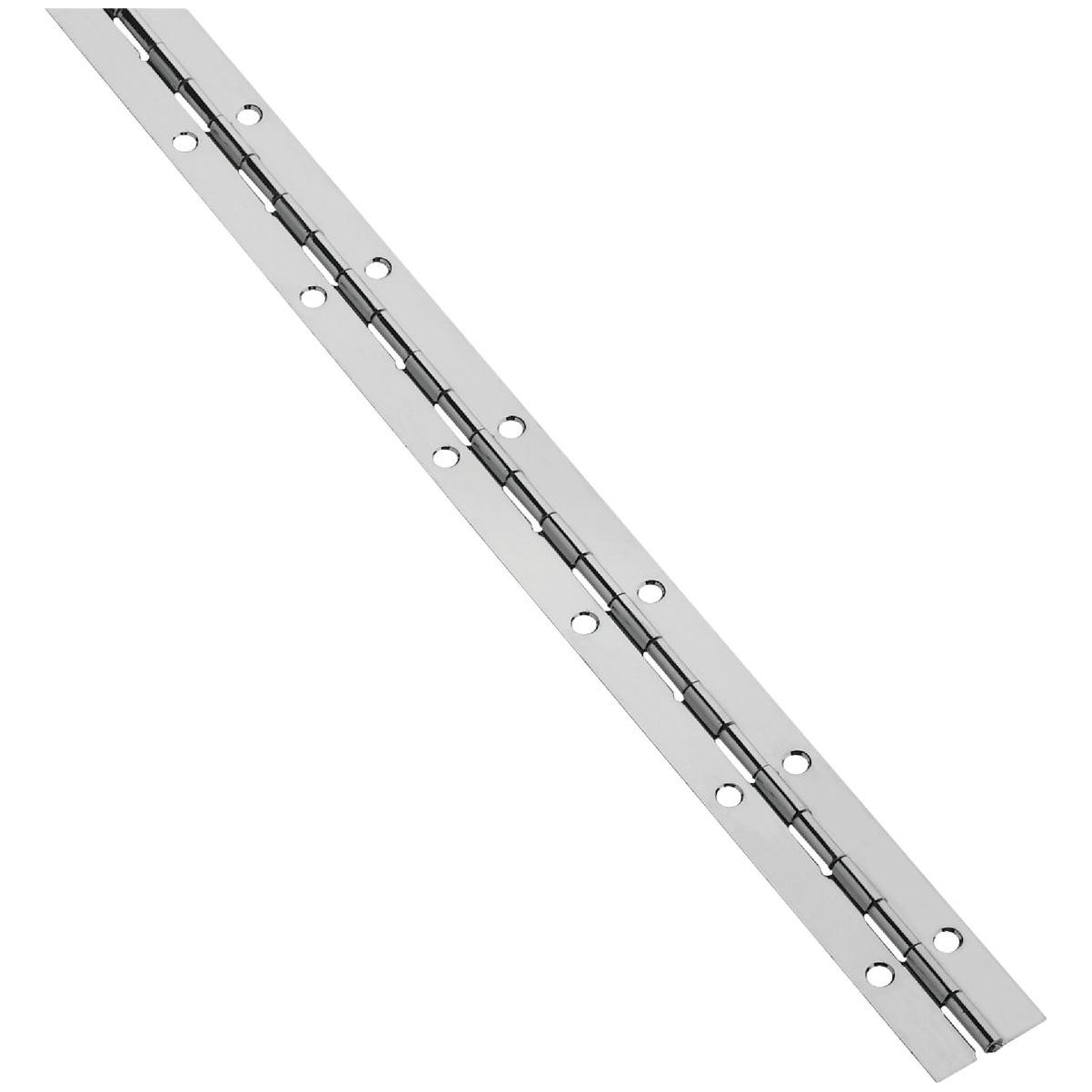 National Hardware Steel 1-1/16 In. x 48 In. Nickel Continuous Hinge