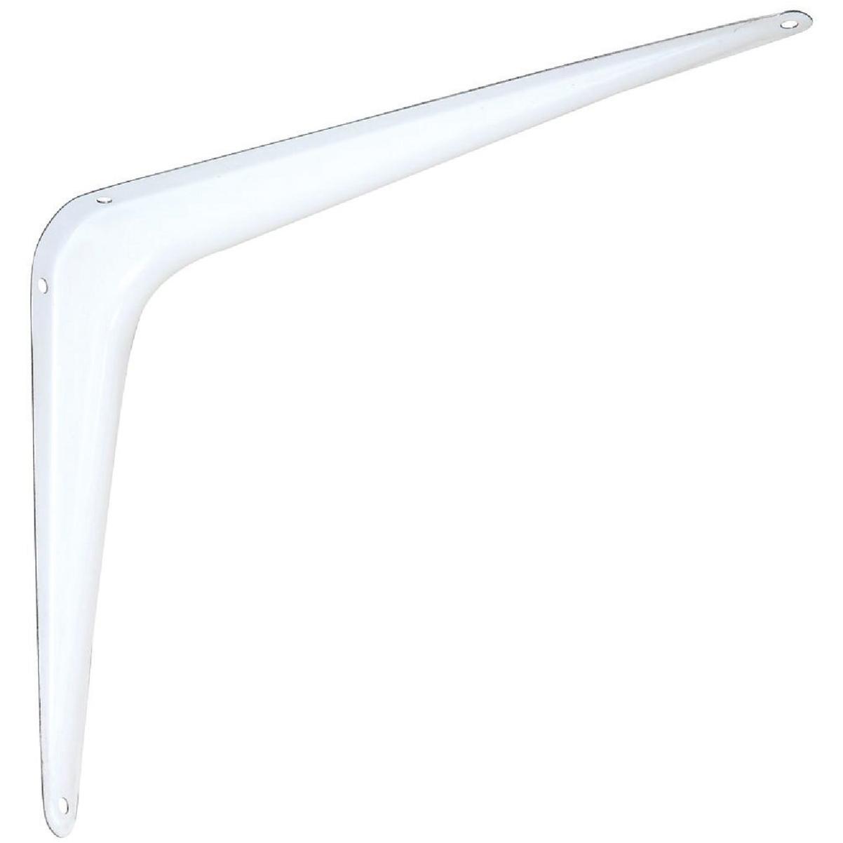 National Hardware 8 In. D. x 10 In. H. White Steel Shelf Bracket