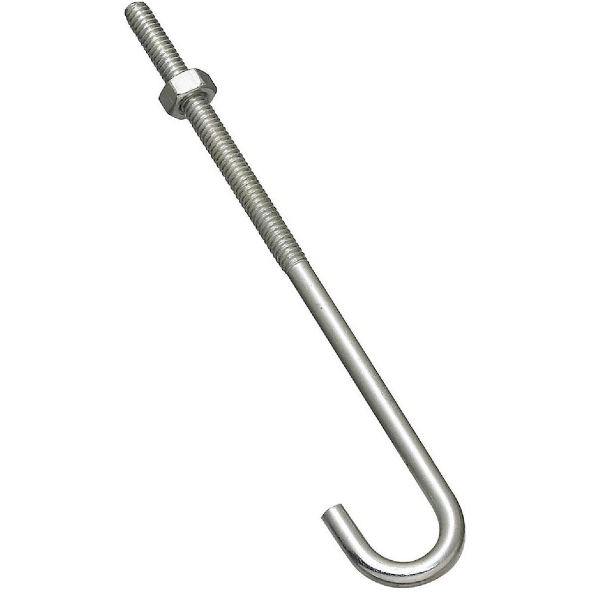 National Hardware 1/4 In. x 6 In. Zinc J Bolt