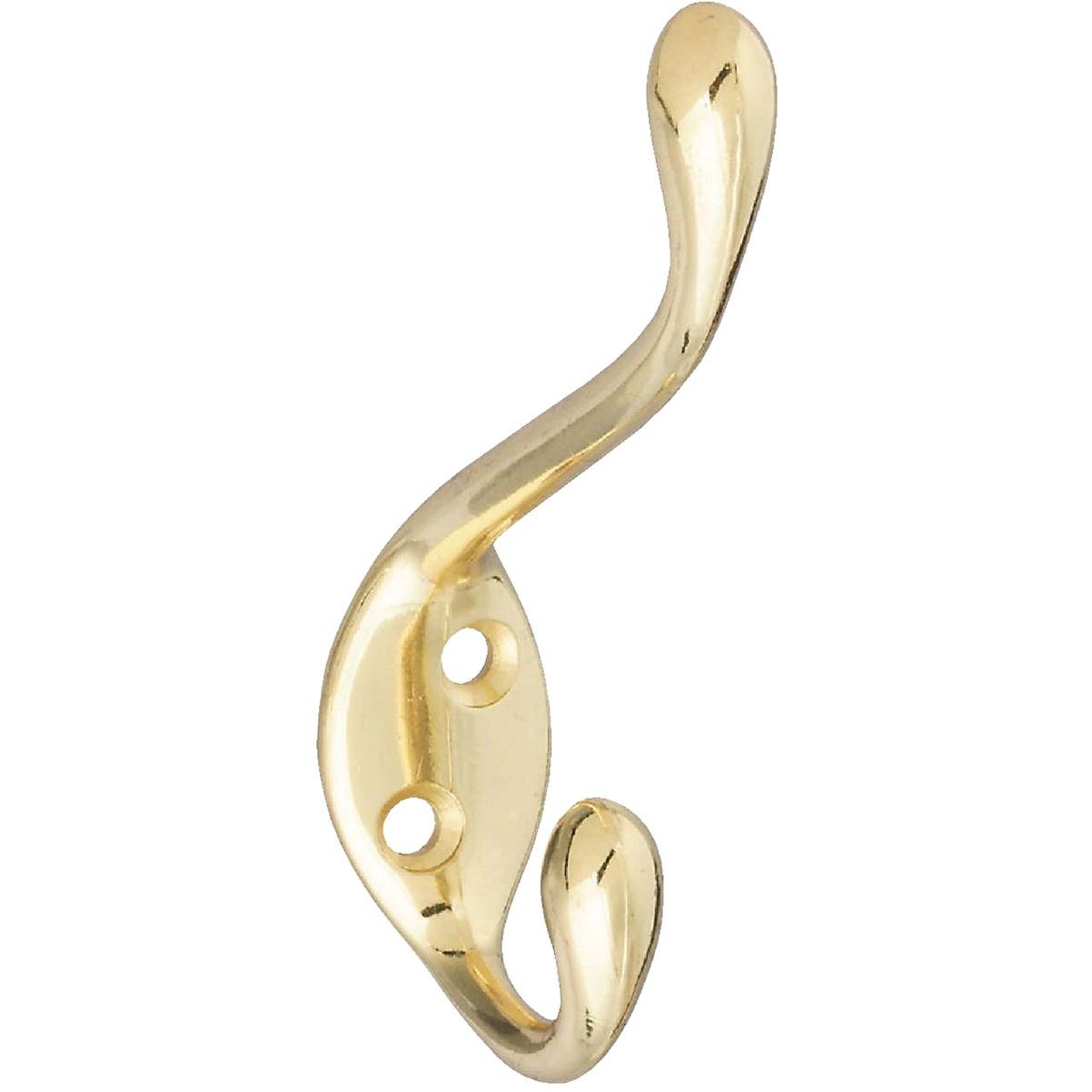 National Hardware Heavy-Duty Brass Wardrobe Hook
