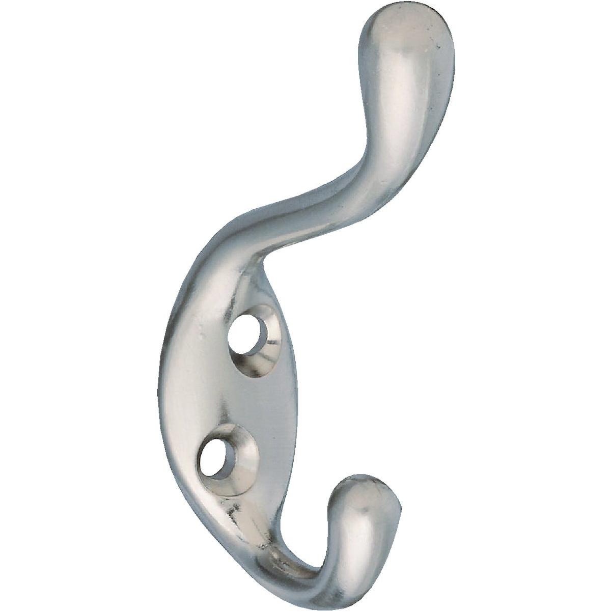 National Hardware Heavy-Duty Satin Nickel Coat & Hat Hook