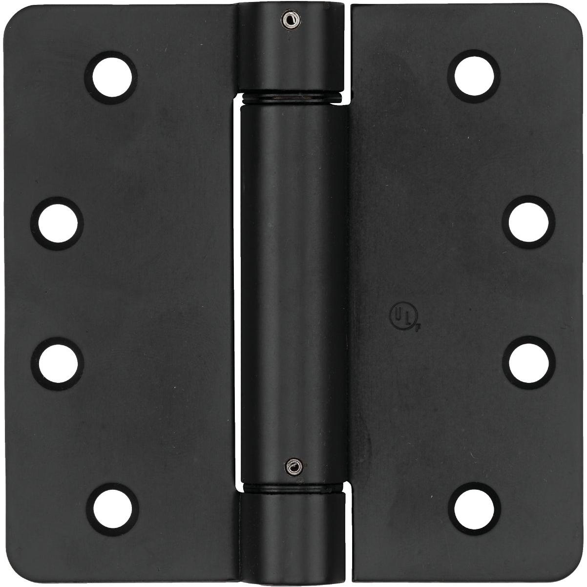 National Hardware 4 In. Oil Rubbed Bronze 1/4 In. Radius Spring Door Hinge