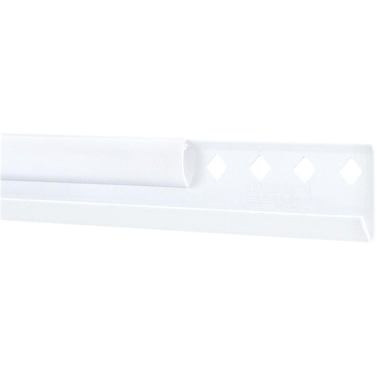 FreedomRail 78 In. White Horizontal Hanging Rail with Cover