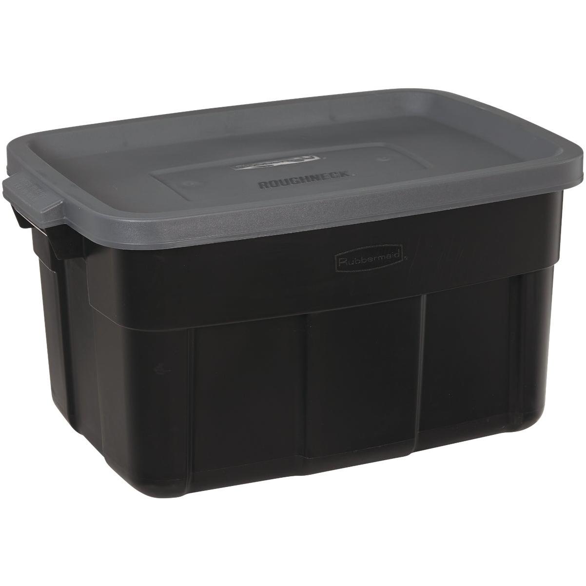 Rubbermaid Roughneck 14 Gal. Dark Indigo Metallic Tote and Lid