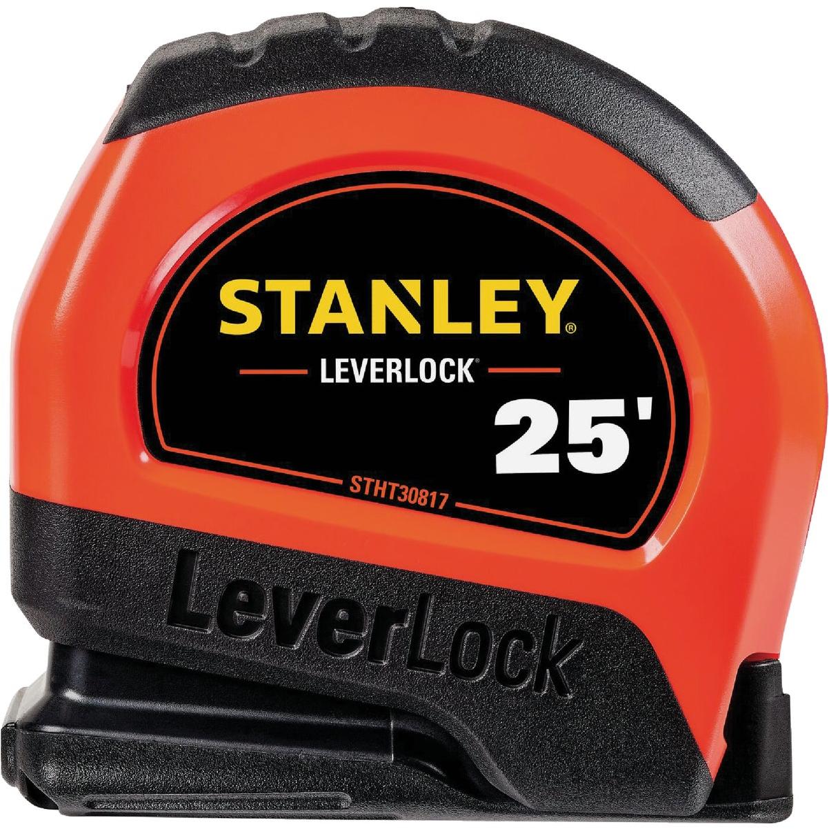 Stanley LeverLock 25 Ft. High-Visibility Tape Measure