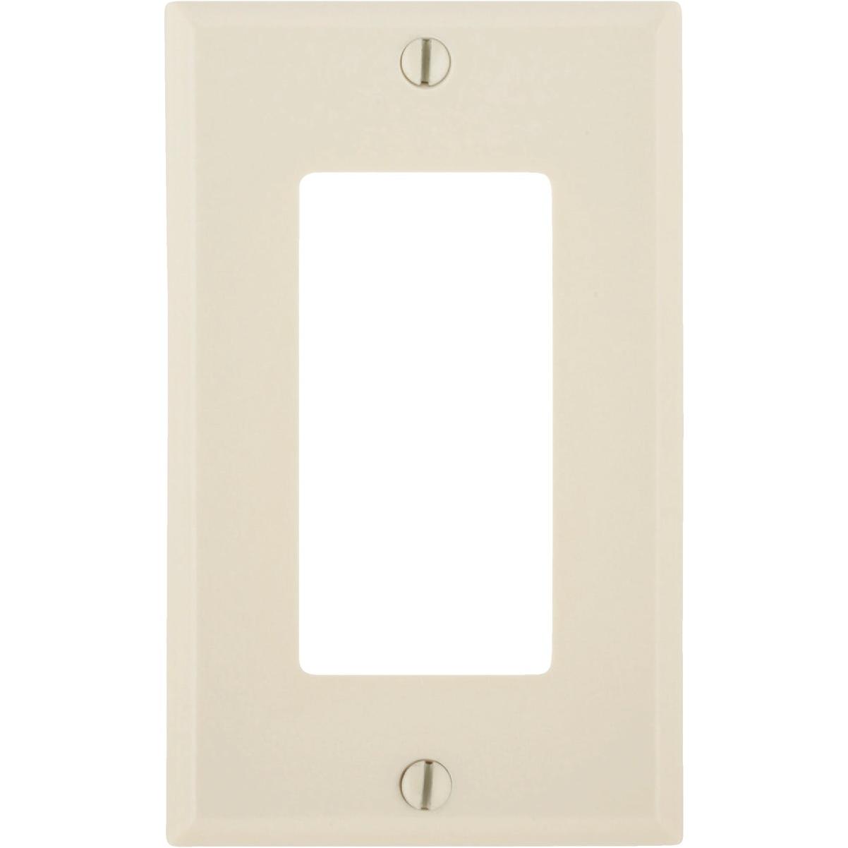 Leviton Decora 1-Gang Smooth Plastic Rocker Decorator Wall Plate, Light Almond