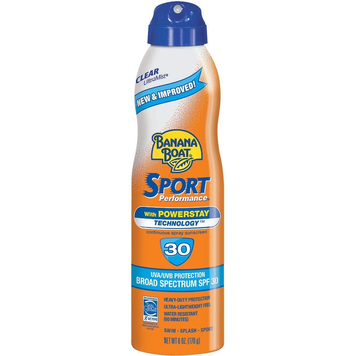 Banana Boat 6 Oz. Sport Performance SPF 30 Sunscreen Spray