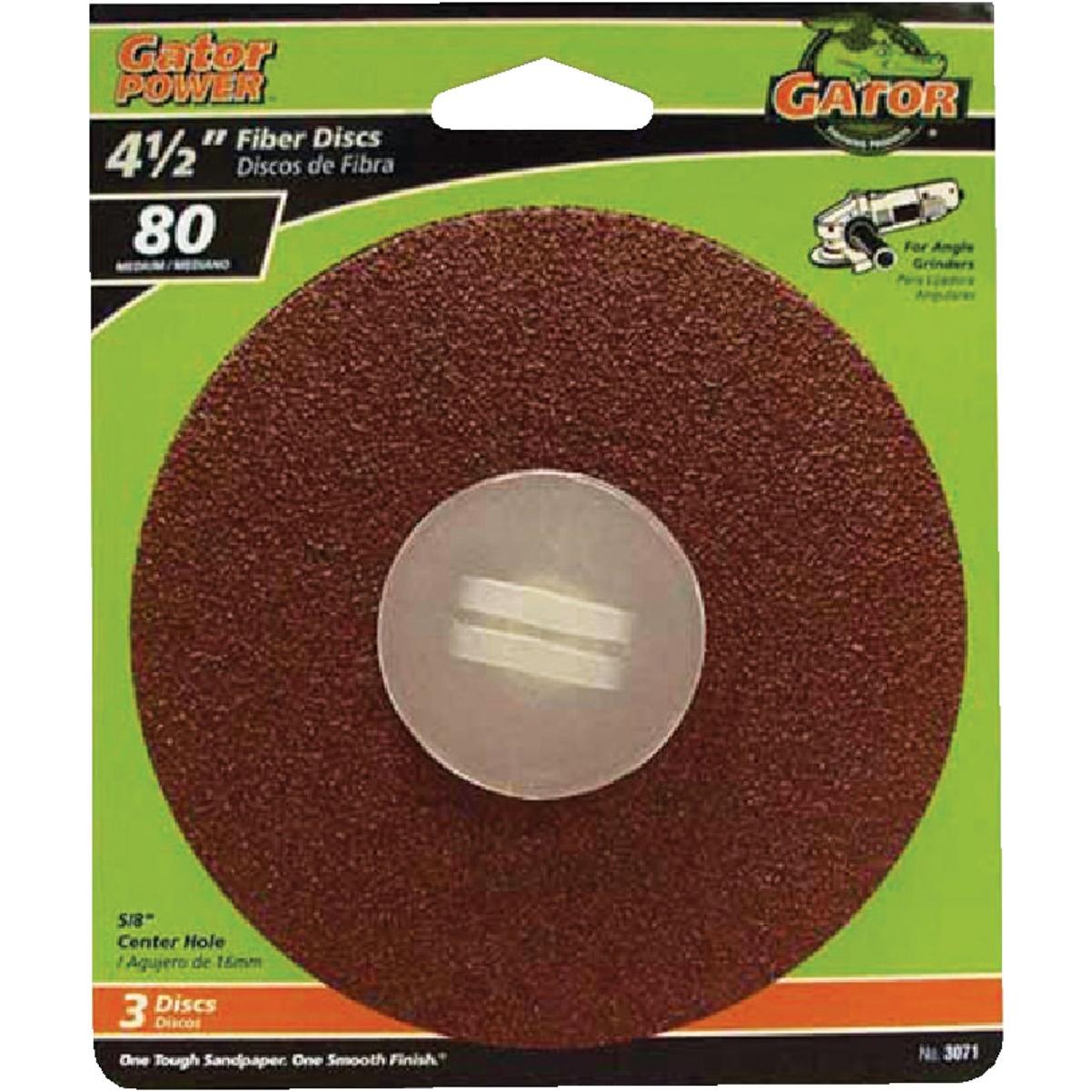 Gator Blade 4-1/2 In. 80 Grit Fiber Disc (3-Pack)