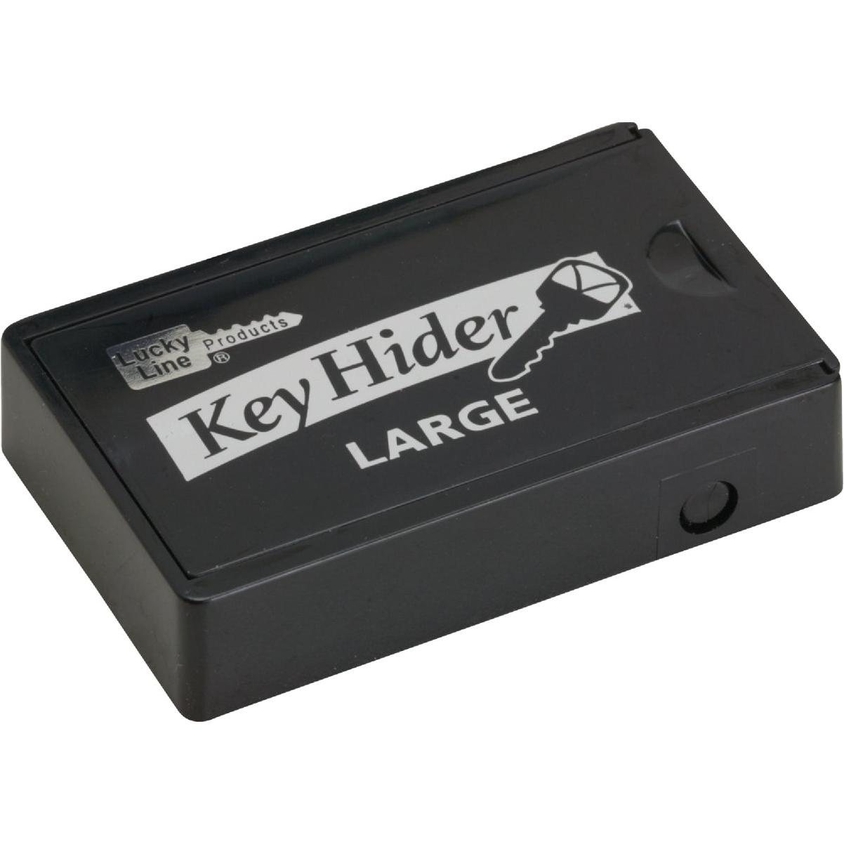 Lucky Line Black Plastic 1-7/8 In. Magnetic Key Hider