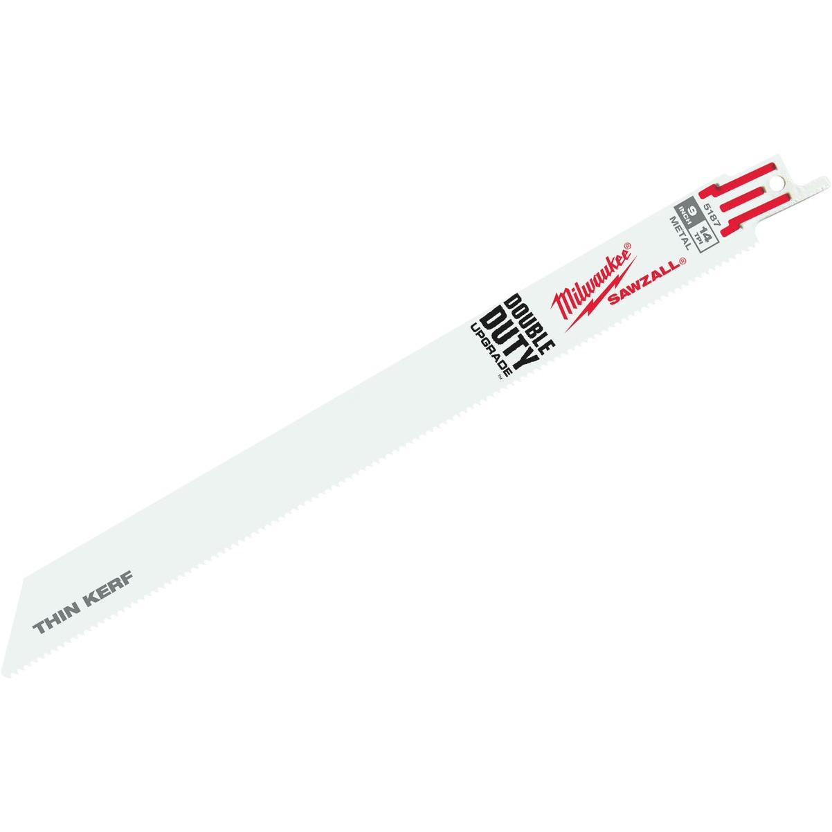 Milwaukee SAWZALL 9 In. 14 TPI Metal Reciprocating Saw Blade (5-Pack)