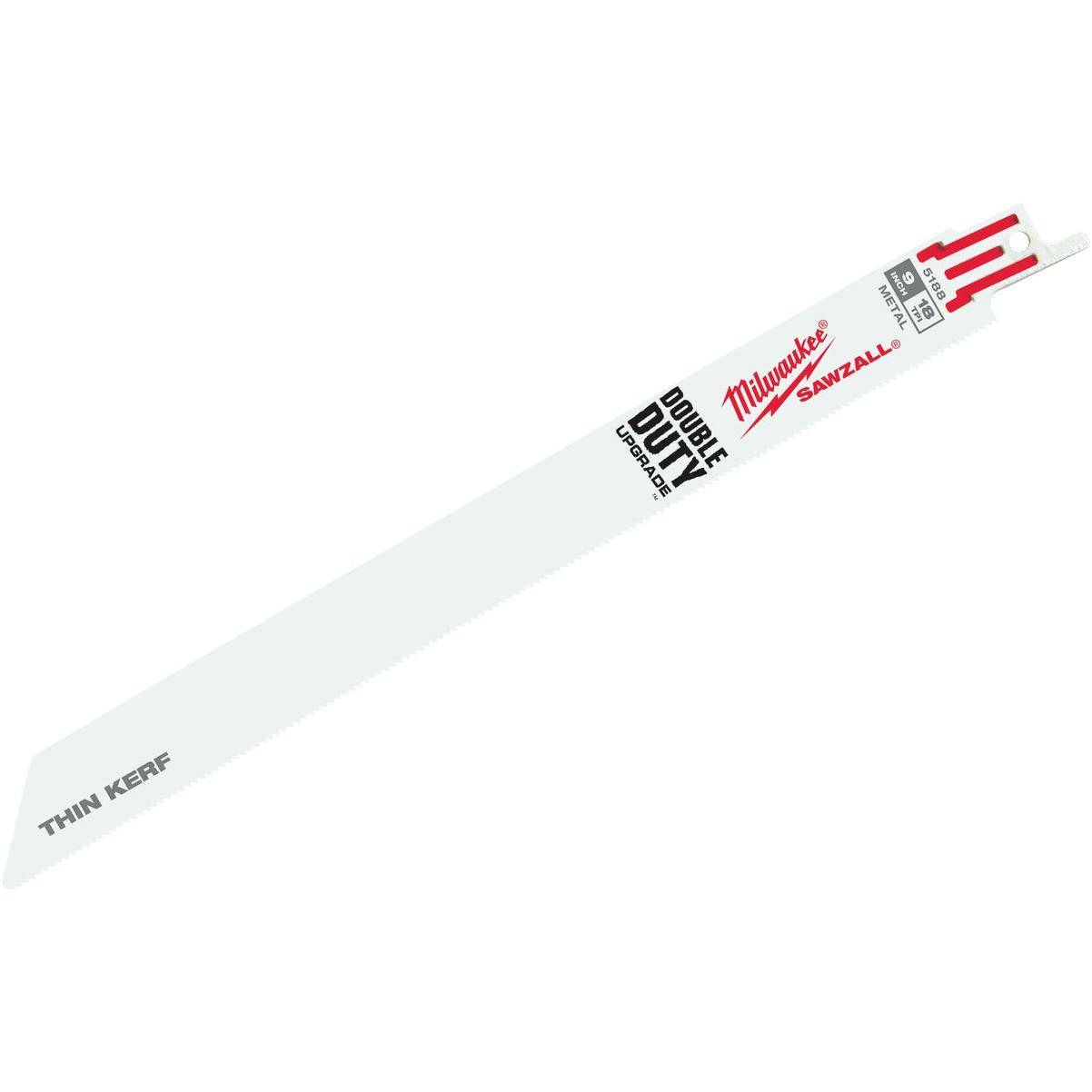 Milwaukee SAWZALL 9 In. 18 TPI Metal Reciprocating Saw Blade (5-Pack)